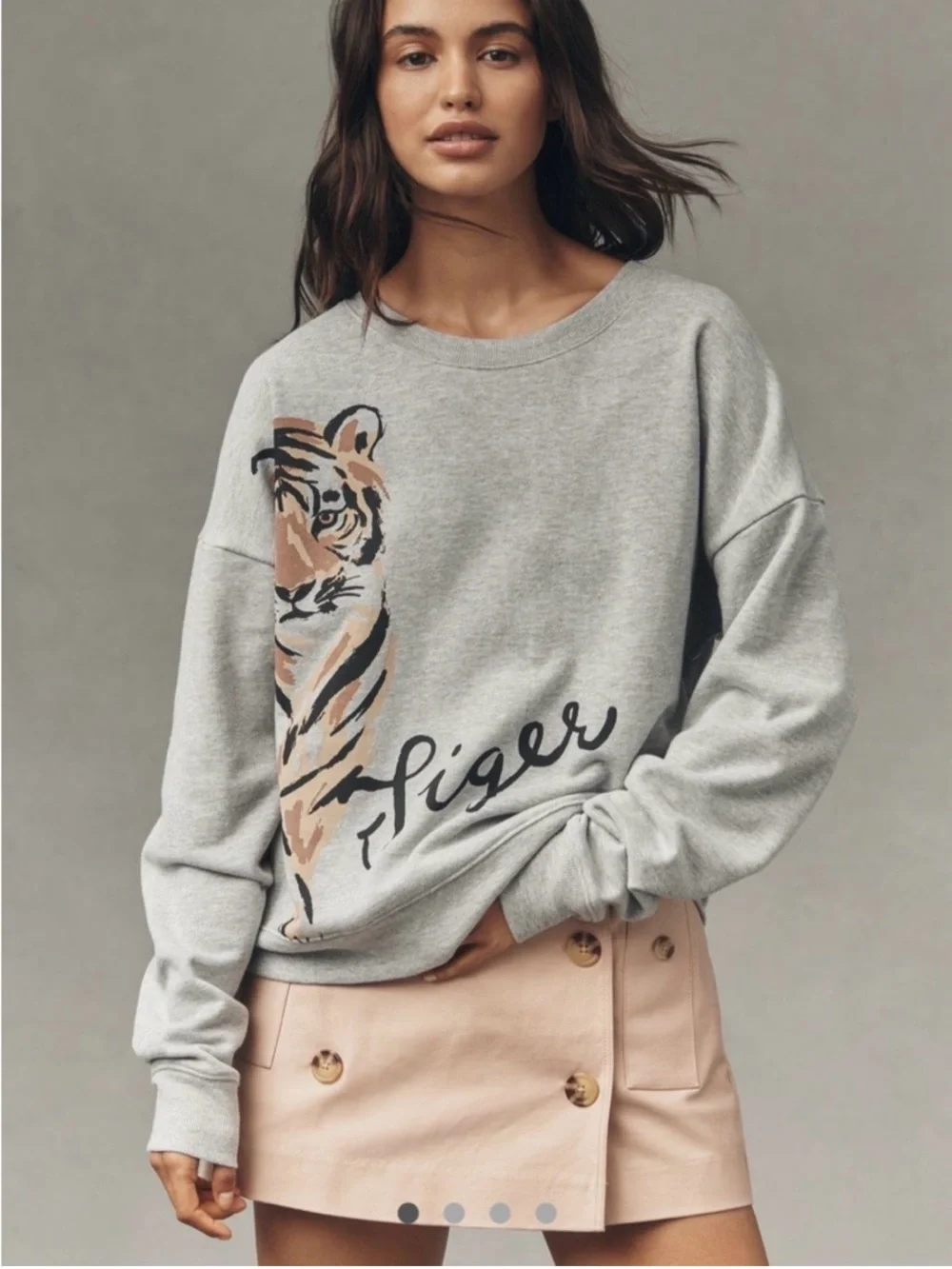 Anthropologie Maeve Tiger 🐅 Graphic
Sweatshirt - Picture 2 of 7